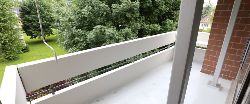 Balkon
(Beispielfoto aus baugleicher Wohnung; Abweichungen sind möglich)