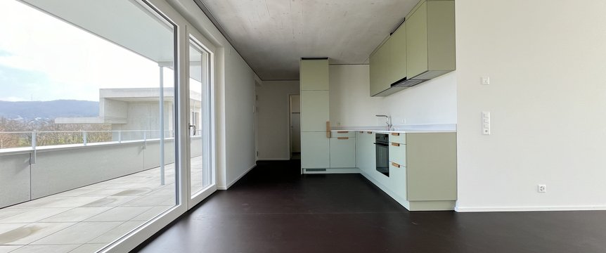 Küche mit Essplatz
(Beispielfoto aus baugleicher Wohnung; Abweichungen sind möglich)
